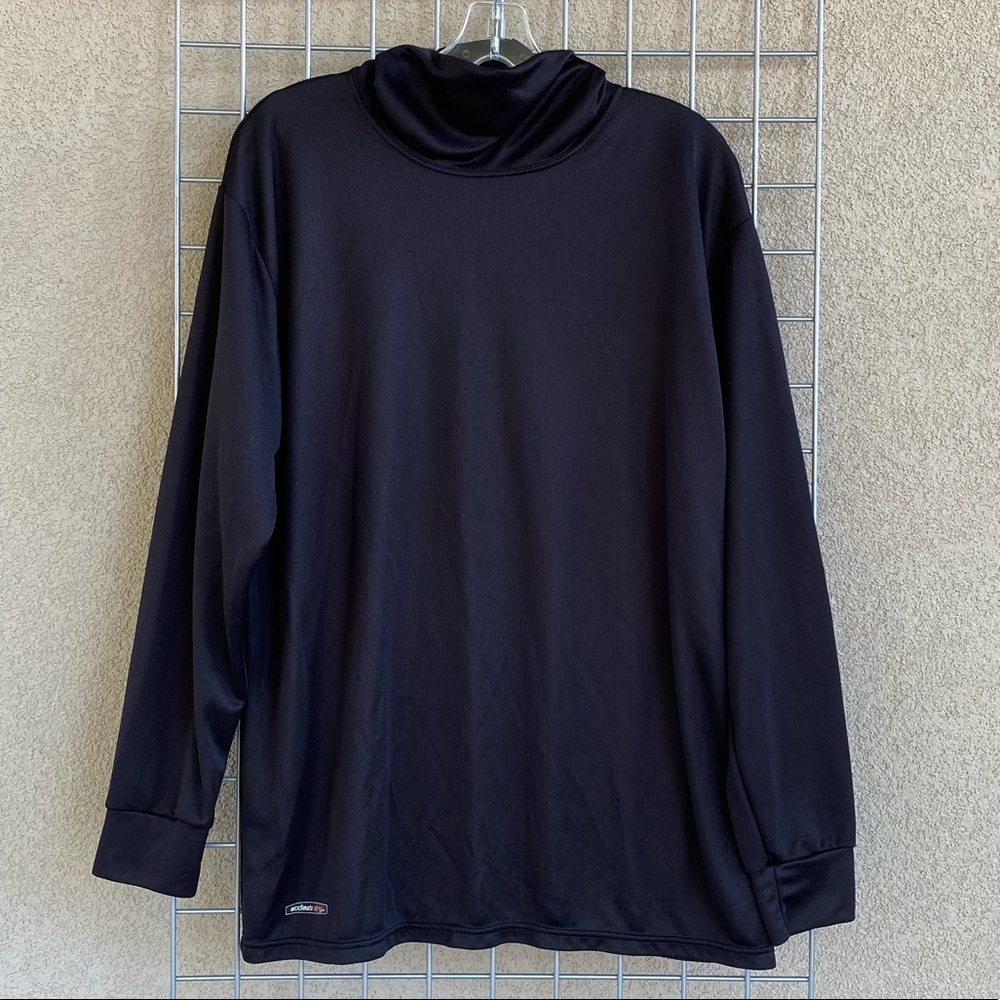 Men's Active Snow Ski Turtleneck Long Sleeves Top
